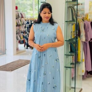 Art Chanderi Embroidery Kurti -RST26102