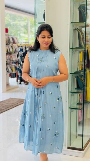 Art Chanderi Embroidery Kurti -RST26102
