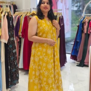 Art Chanderi Embroidery Kurti -RST26103