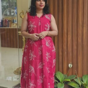 Art Chanderi Embroidery Kurti -RST26104